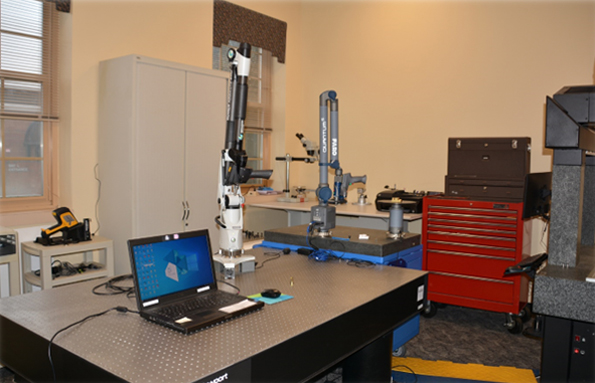 Our small metrology lab on-site at the Defense Supply Center Richmond (DSCR)